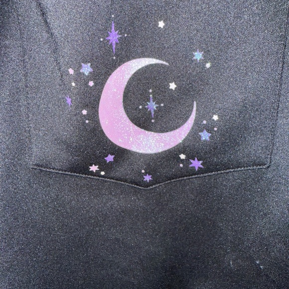 Sanrio Black Jumpsuit Sleek Stretchy Design - Picture 3 of 6